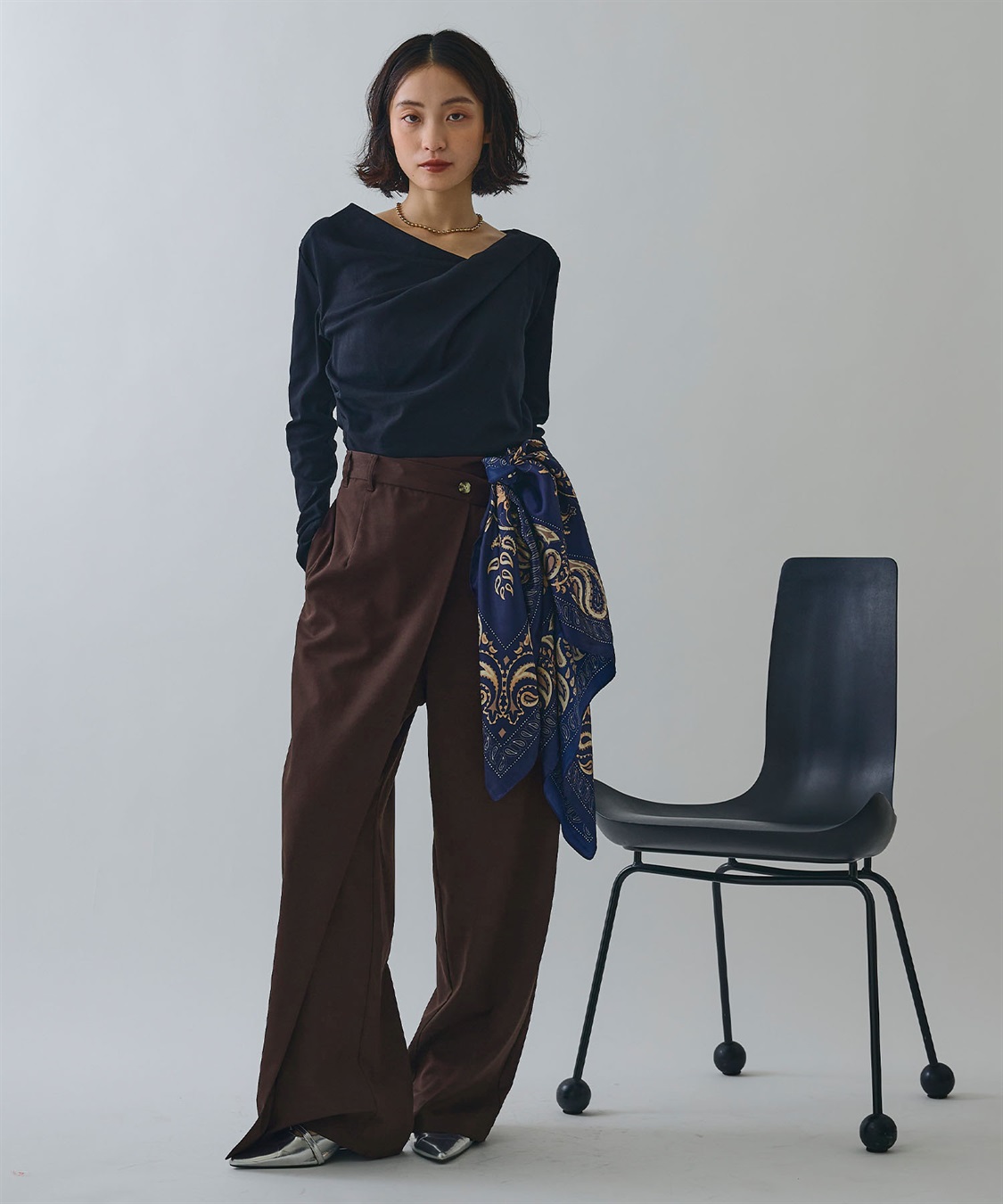 ELLEgirl ラップワイドパンツ_sub_3