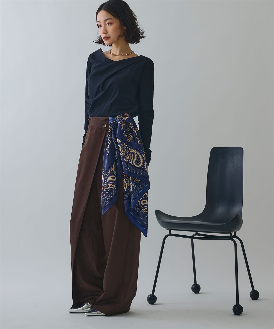 ELLEgirl ラップワイドパンツ_sub_5