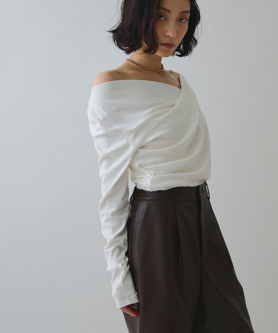 ELLEgirl ドレープオフショルトップス_sub_5