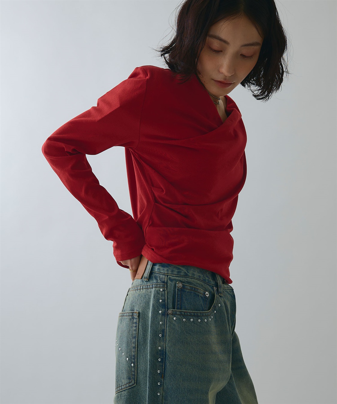 ELLEgirl ドレープオフショルトップス_sub_15