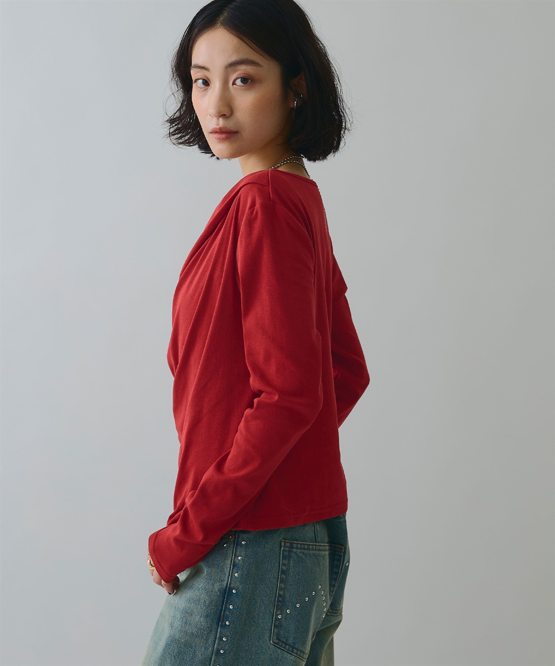 ELLEgirl ドレープオフショルトップス_sub_18