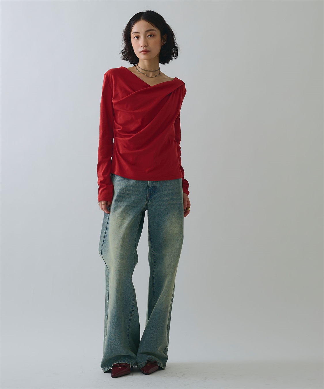 ELLEgirl ドレープオフショルトップス_sub_19