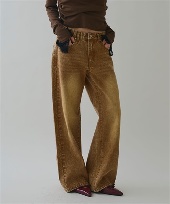 ELLEgirl スタッズデニムワイドパンツ_subthumb_12