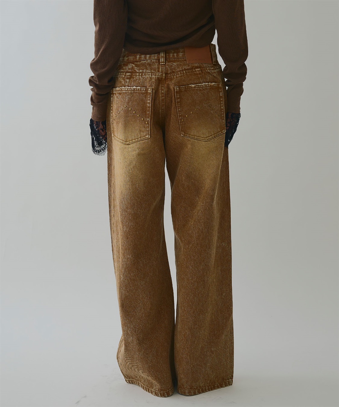 ELLEgirl スタッズデニムワイドパンツ_sub_14