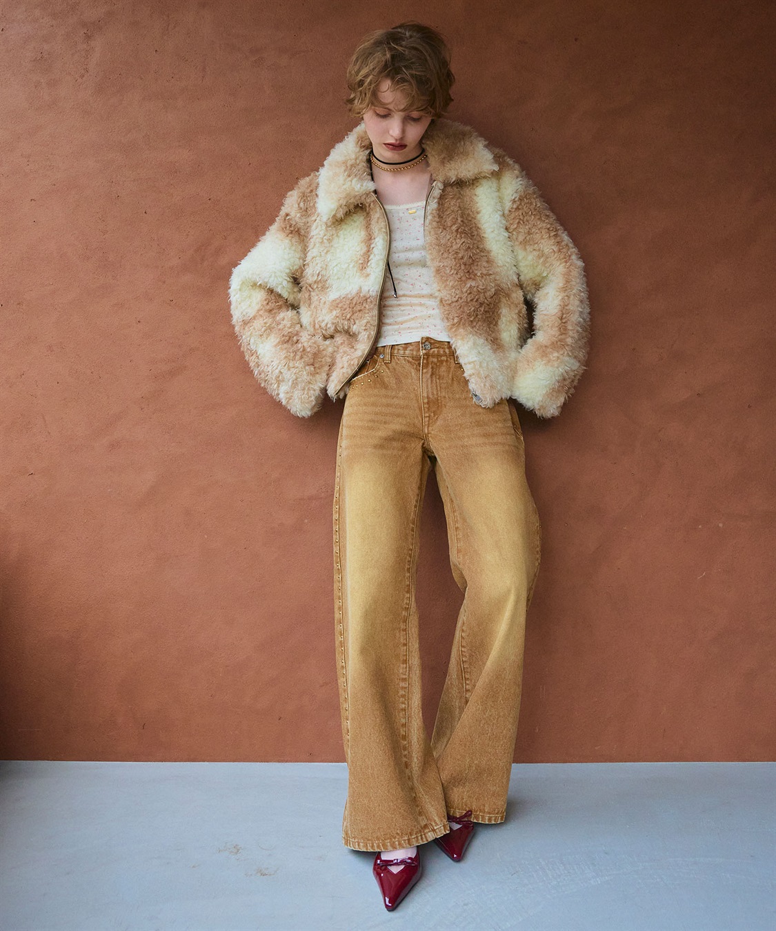 ELLEgirl スタッズデニムワイドパンツ_sub_17