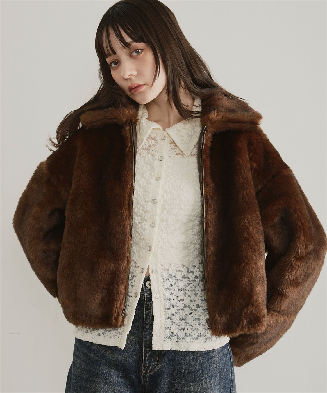 ELLEgirl ボリュームファーブルゾン_sub_1