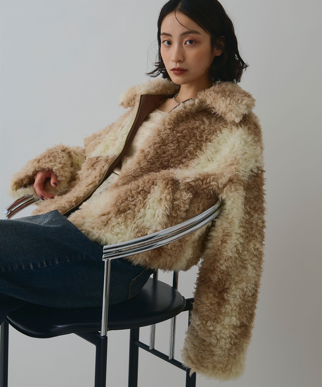 ELLEgirl ボリュームファーブルゾン_sub_4