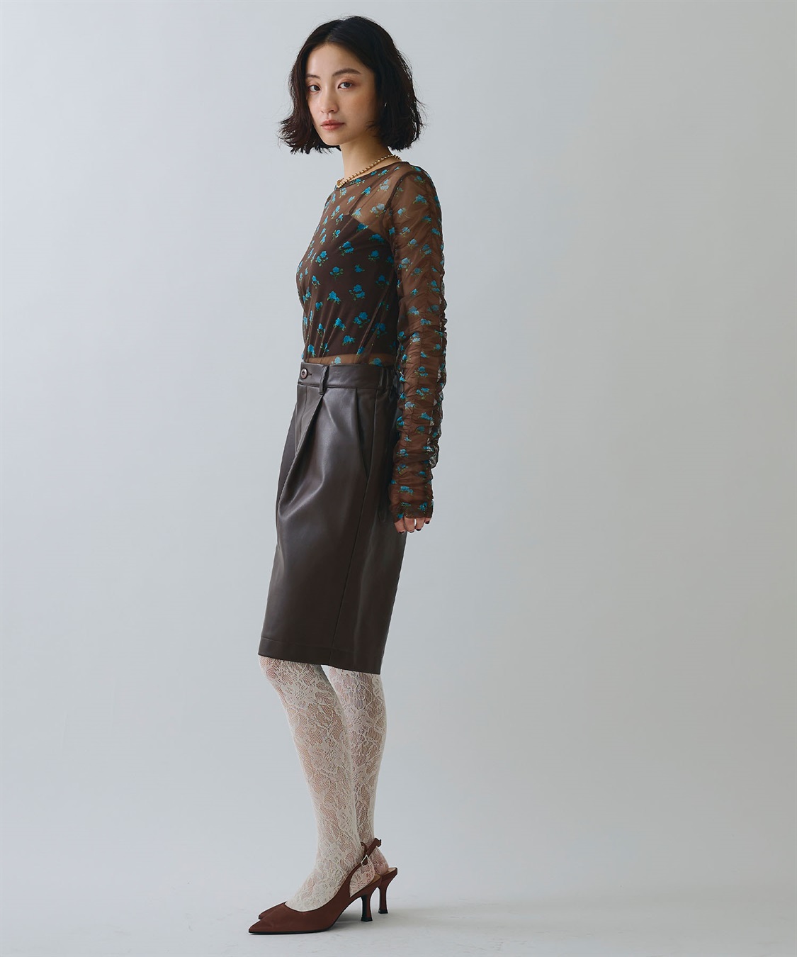 ELLEgirl フラワープリントシアートップス_sub_11