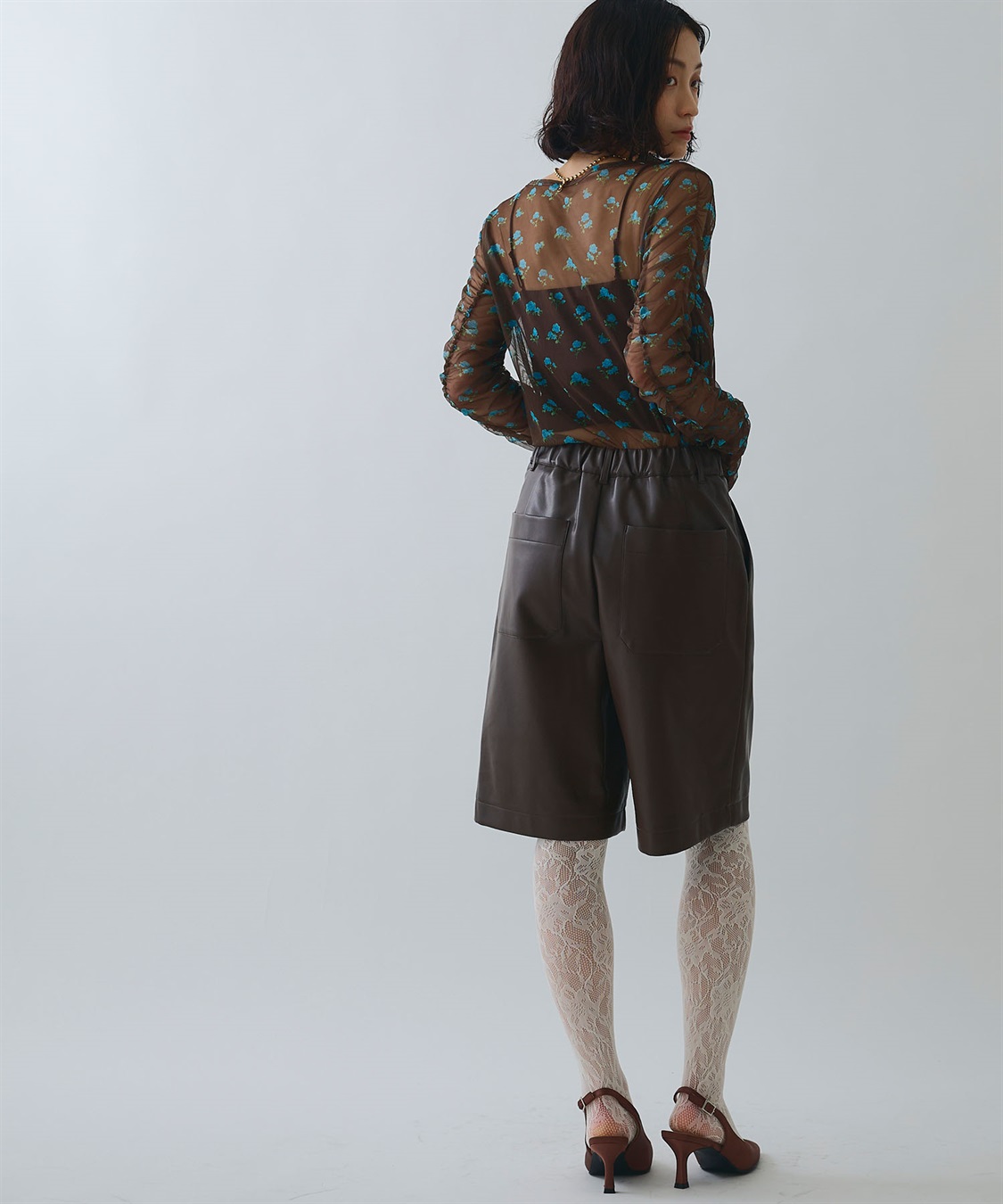 ELLEgirl フラワープリントシアートップス_sub_13