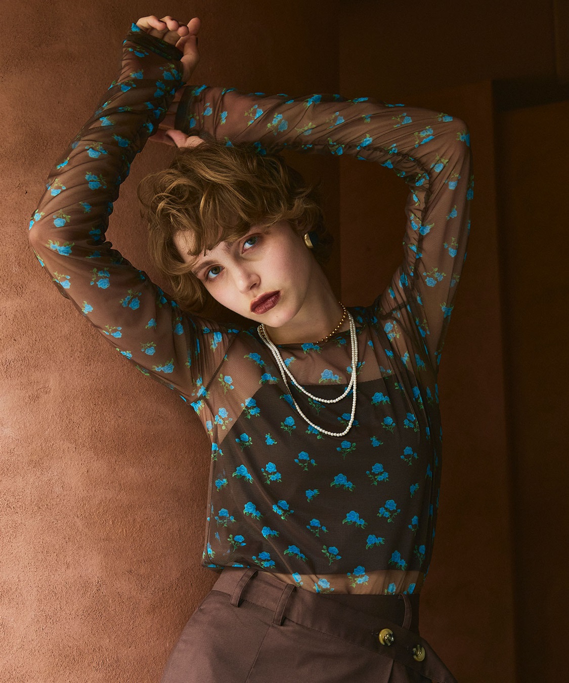 ELLEgirl フラワープリントシアートップス_sub_15