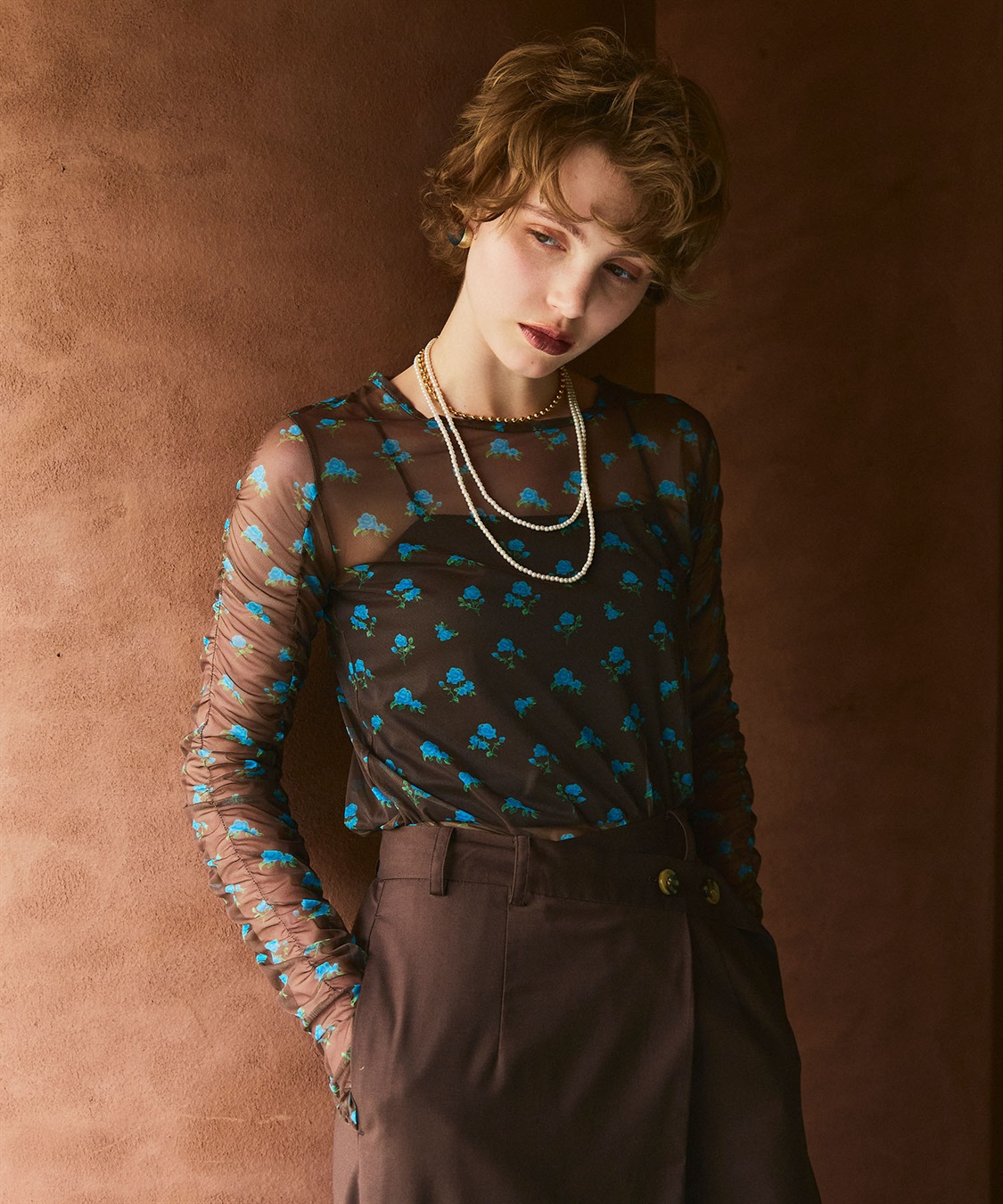 ELLEgirl フラワープリントシアートップス_sub_16