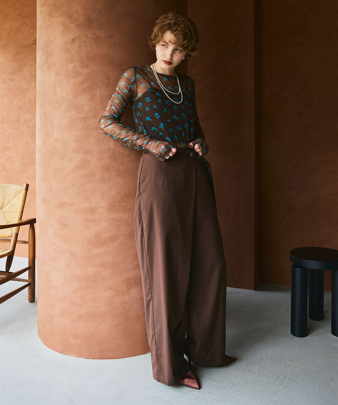 ELLEgirl フラワープリントシアートップス_sub_17