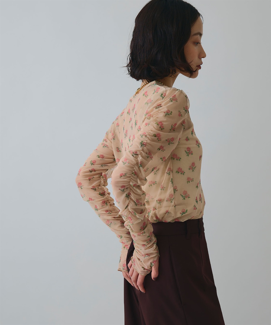 ELLEgirl フラワープリントシアートップス_sub_24