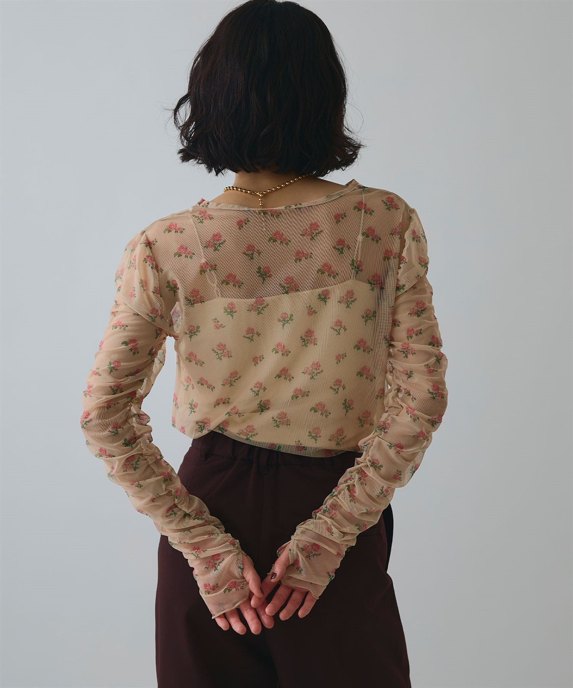 ELLEgirl フラワープリントシアートップス_sub_25