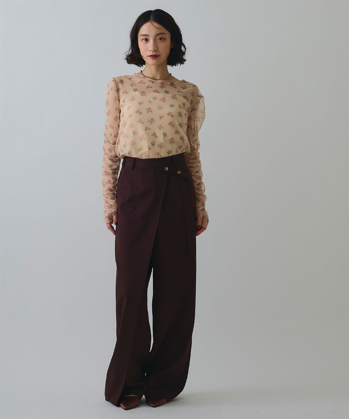 ELLEgirl フラワープリントシアートップス_sub_29