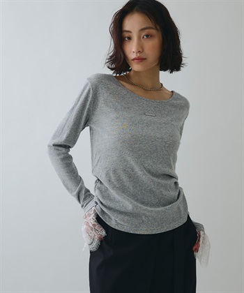 ELLEgirl 袖口レースシアートップス_subthumb_1