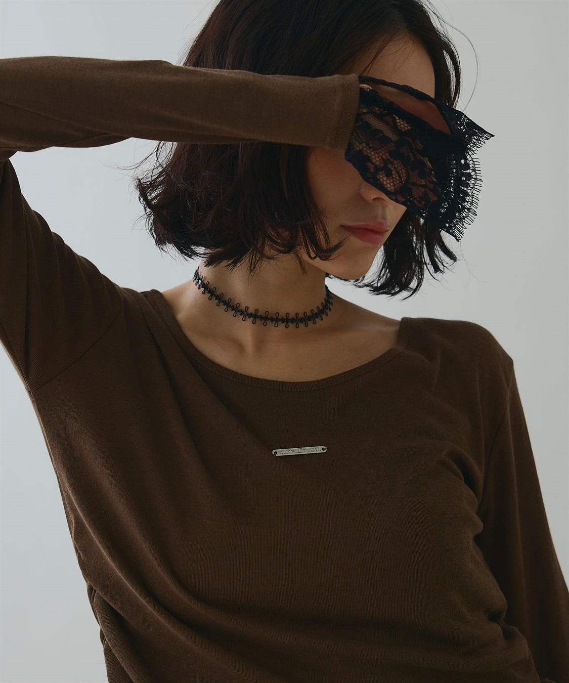 ELLEgirl 袖口レースシアートップス_sub_6