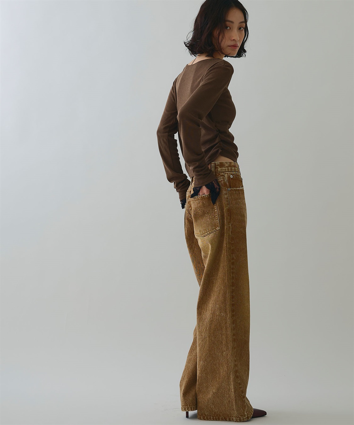 ELLEgirl 袖口レースシアートップス_sub_8