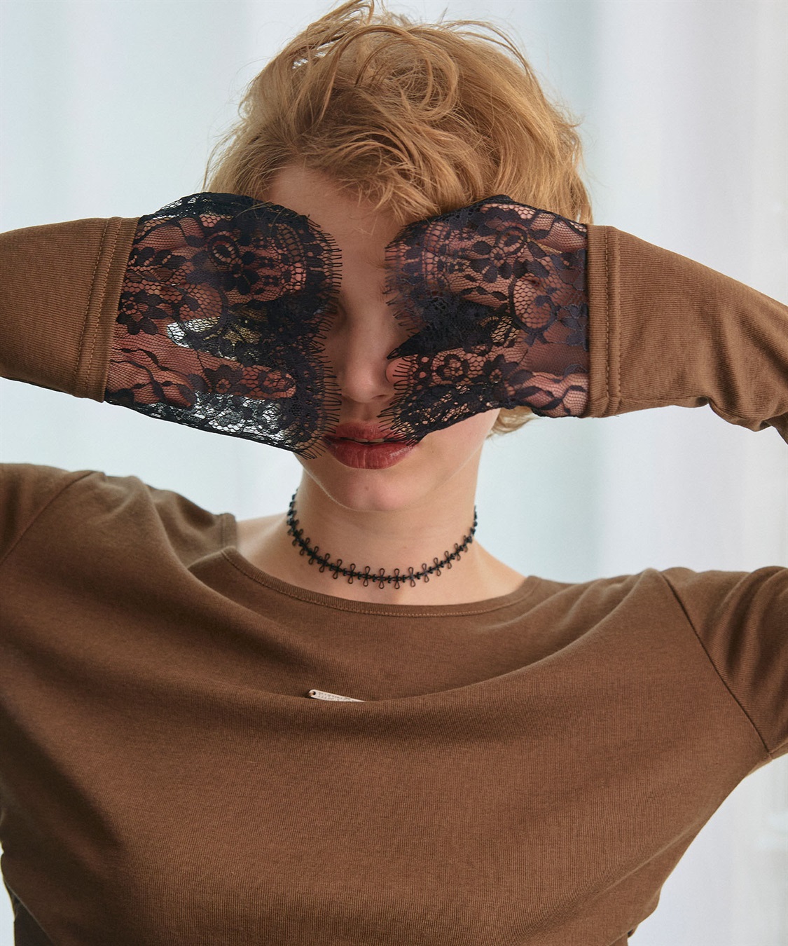 ELLEgirl 袖口レースシアートップス_sub_11