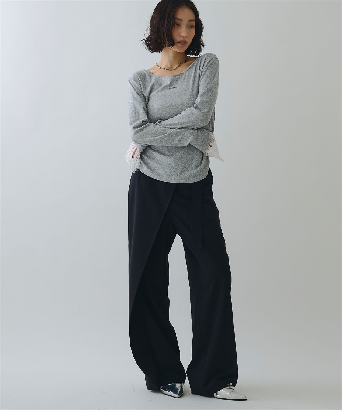 ELLEgirl 袖口レースシアートップス_sub_15