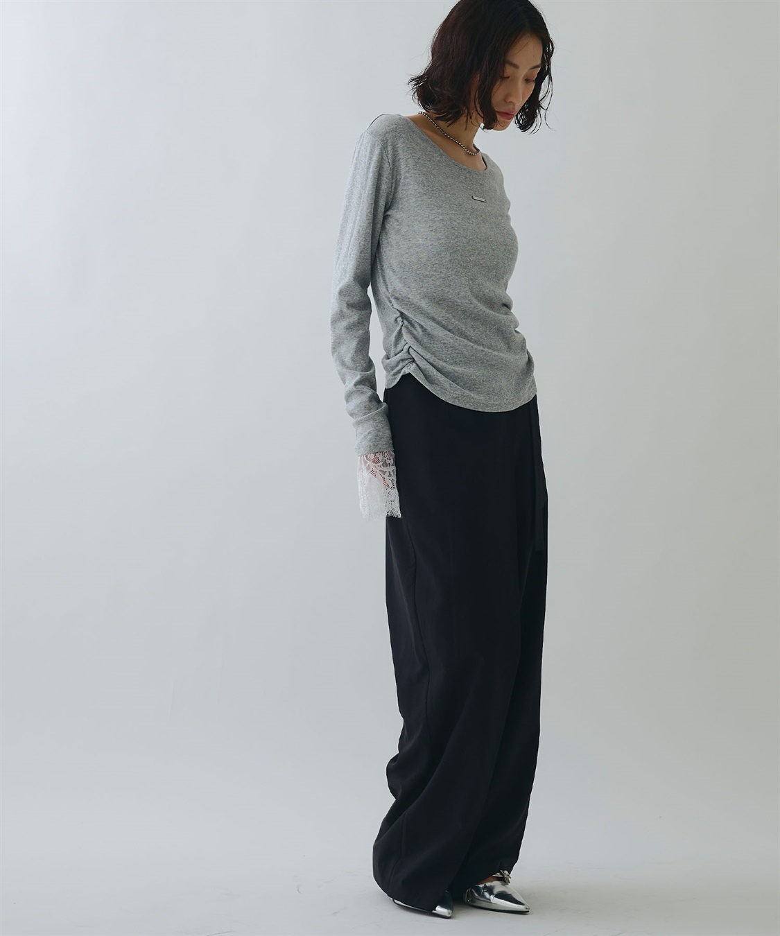 ELLEgirl 袖口レースシアートップス_sub_16