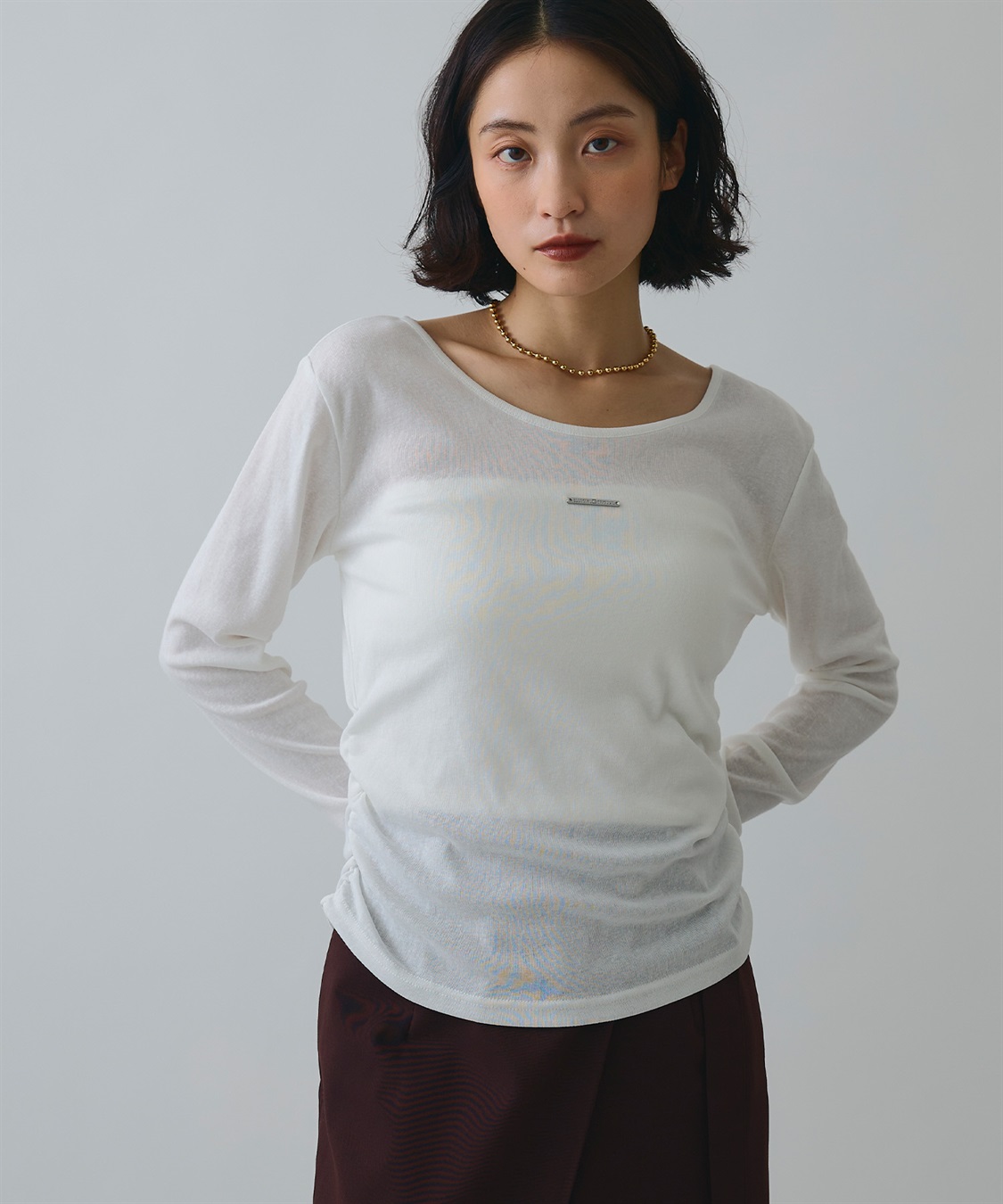 ELLEgirl 袖口レースシアートップス_sub_19