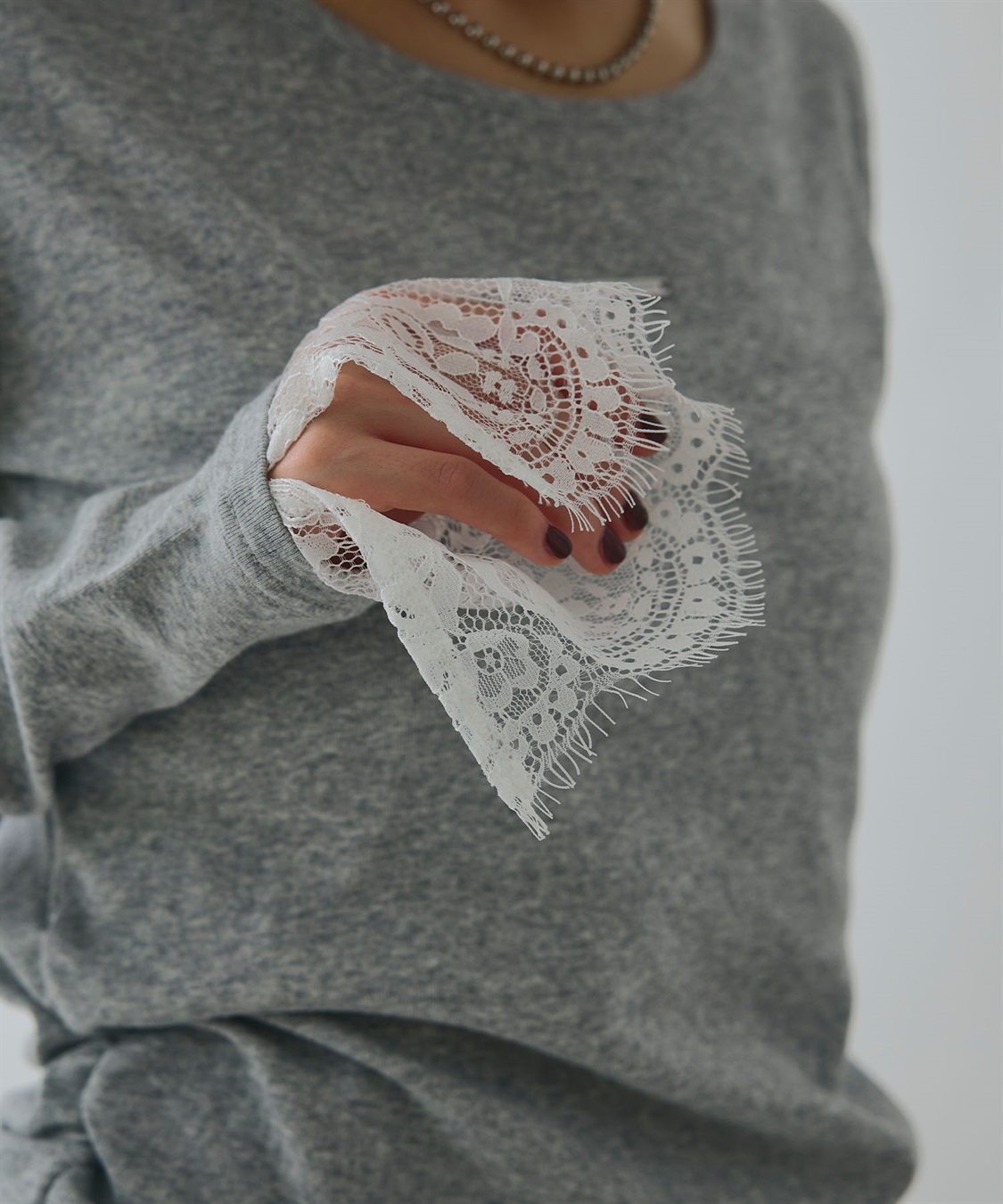 ELLEgirl 袖口レースシアートップス_sub_28