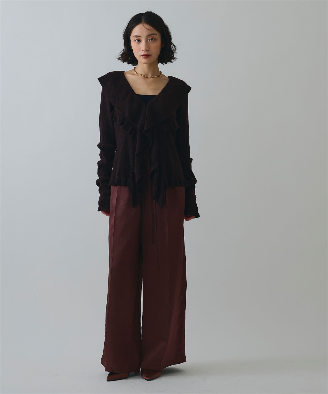 ELLEgirl ラッフルカラーリブニットカーディガン_sub_22