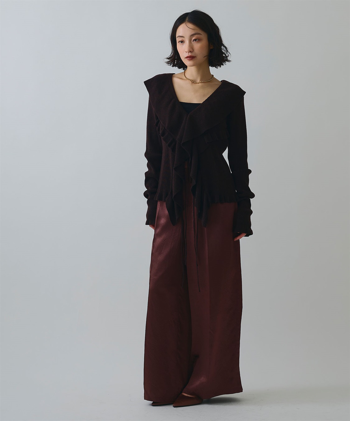 ELLEgirl ラッフルカラーリブニットカーディガン_sub_23