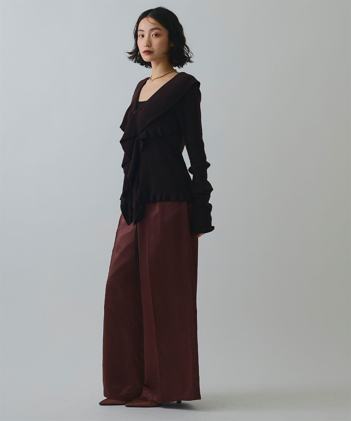 ELLEgirl ラッフルカラーリブニットカーディガン_sub_24