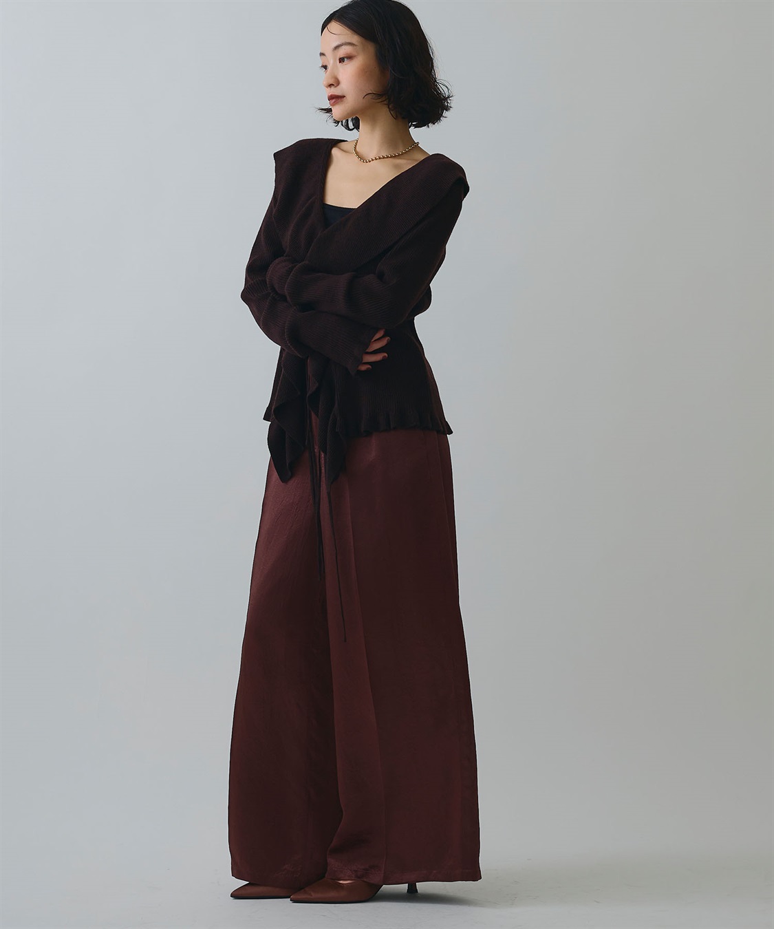 ELLEgirl ラッフルカラーリブニットカーディガン_sub_25