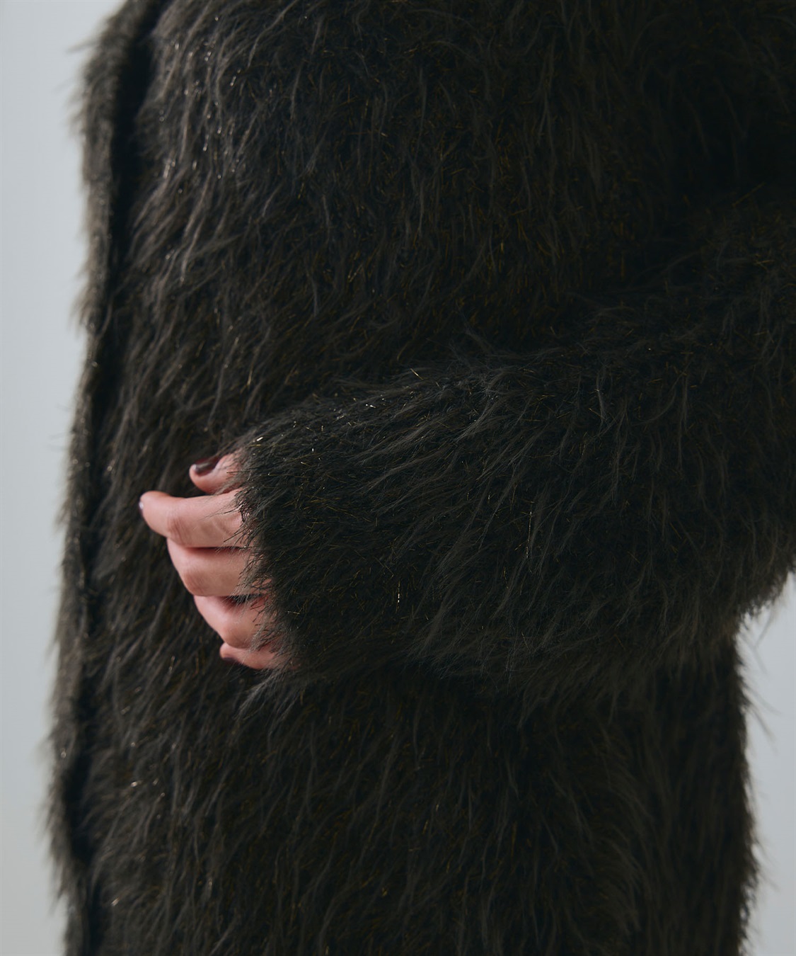 ELLEgirl ラメフェザーVネックカーディガン_sub_29