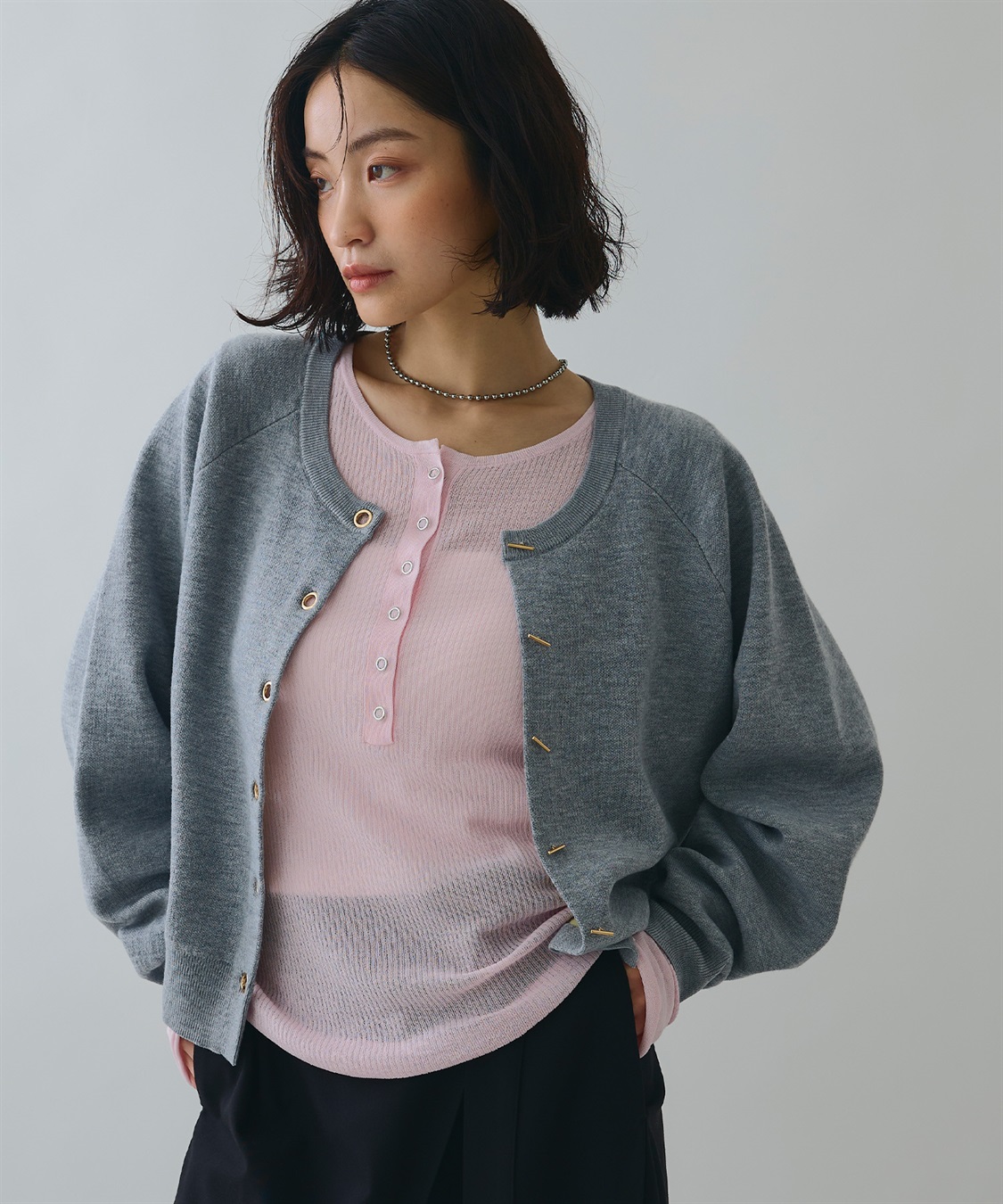 ELLEgirl トグル釦デザインカーディガン_sub_5