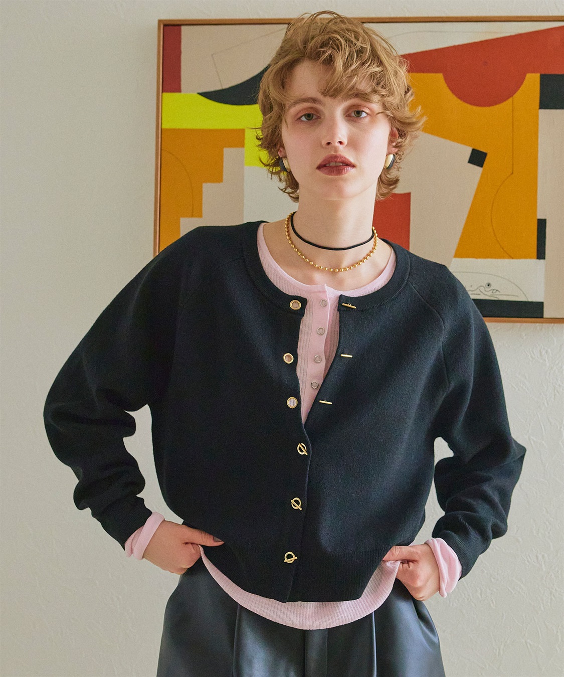 ELLEgirl トグル釦デザインカーディガン_sub_20