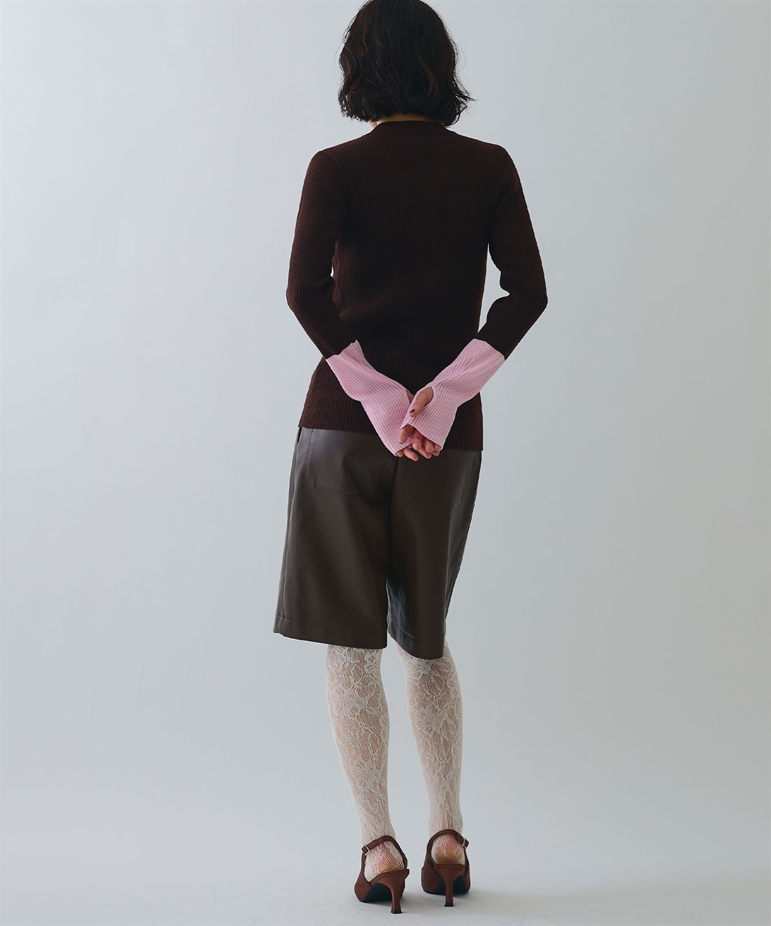 ELLEgirl 配色切り替えリブハイネックニットトップス_sub_27