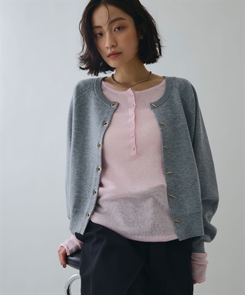 ELLEgirl ヘンリーネックシアーリブトップス_subthumb_9