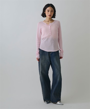 ELLEgirl ヘンリーネックシアーリブトップス_subthumb_10