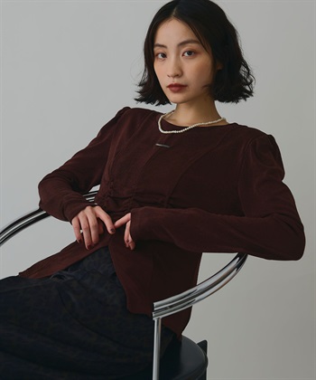 ELLEgirl フロントスリットシャーリングデザイントップス_subthumb_17