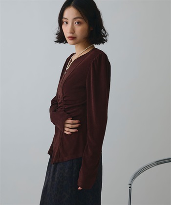 ELLEgirl フロントスリットシャーリングデザイントップス_subthumb_18