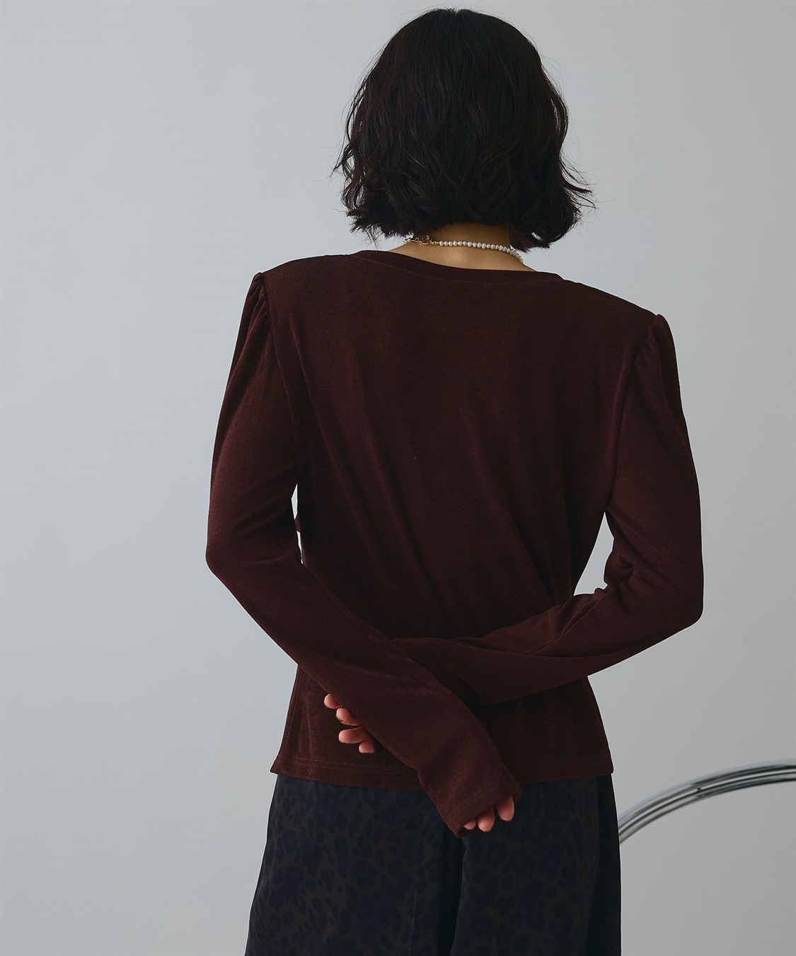 ELLEgirl フロントスリットシャーリングデザイントップス_sub_19