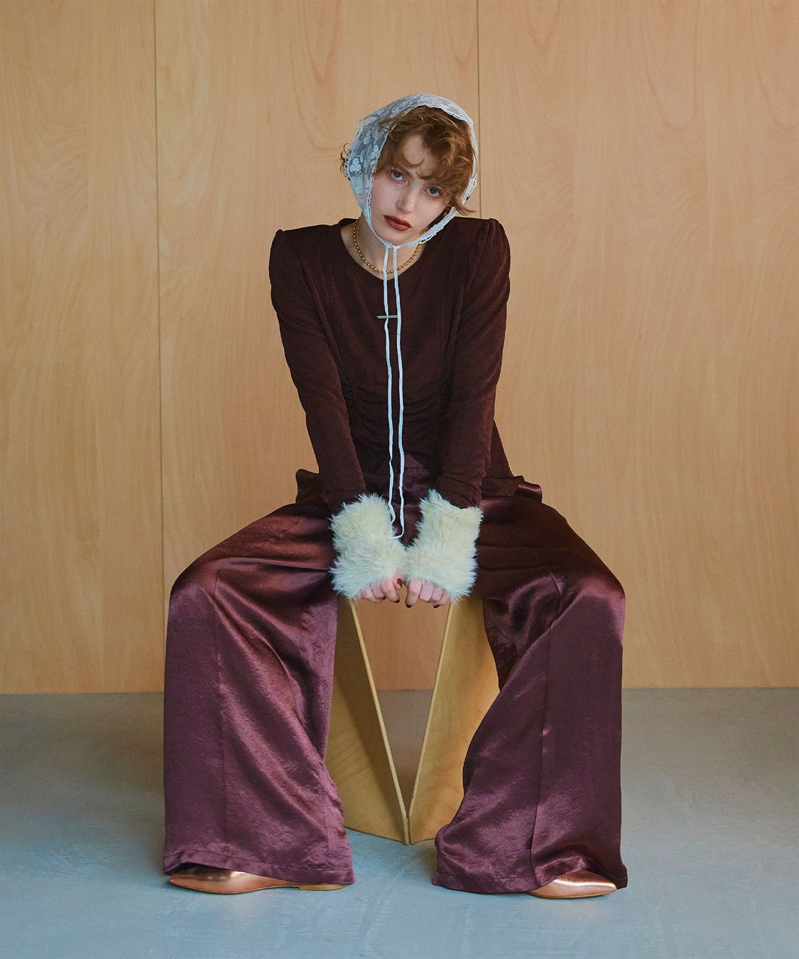 ELLEgirl フロントスリットシャーリングデザイントップス_sub_27