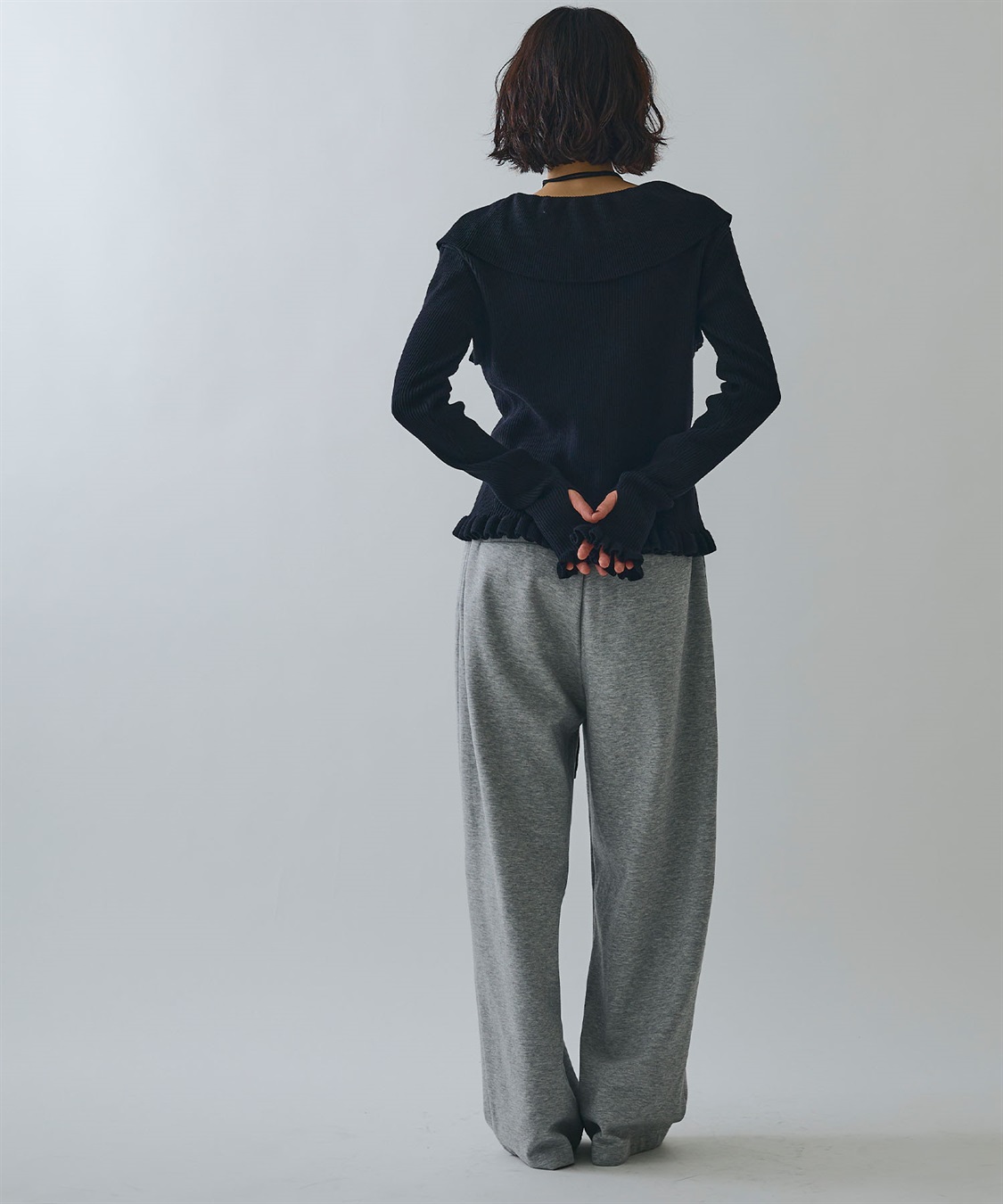 ELLEgirl ツータックスウェットパンツ_sub_4