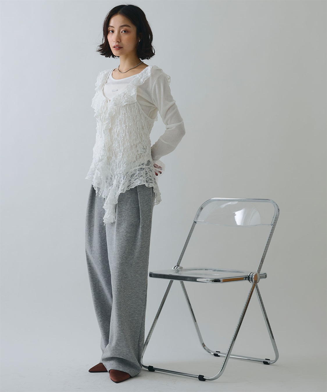 ELLEgirl ツータックスウェットパンツ_sub_6