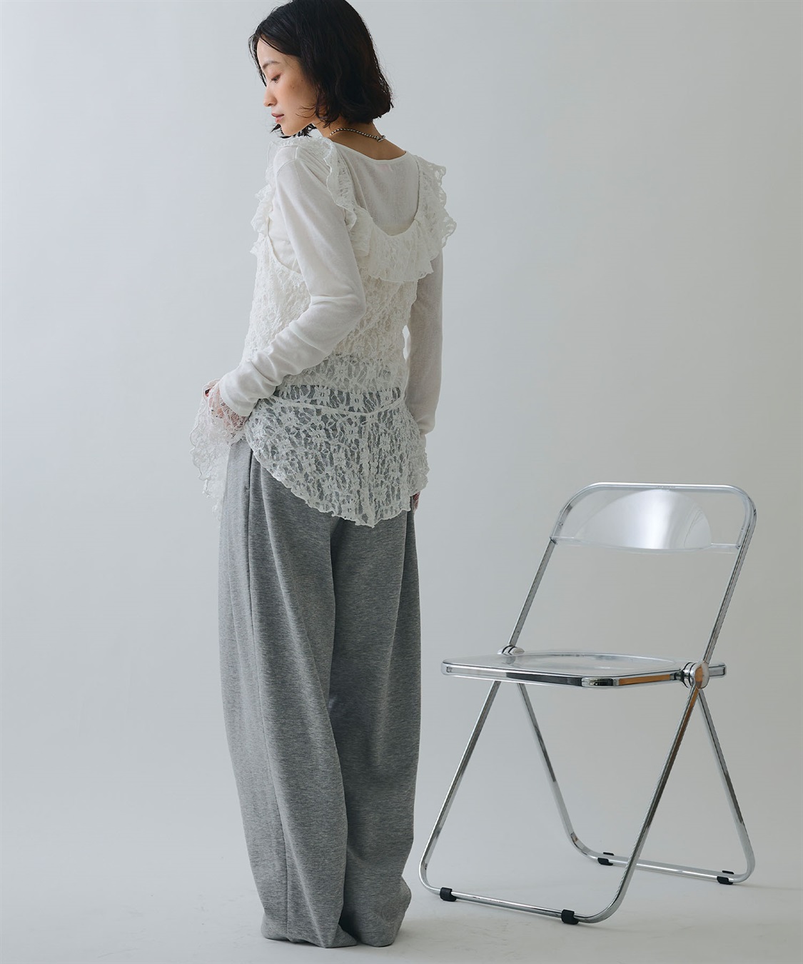 ELLEgirl ツータックスウェットパンツ_sub_8