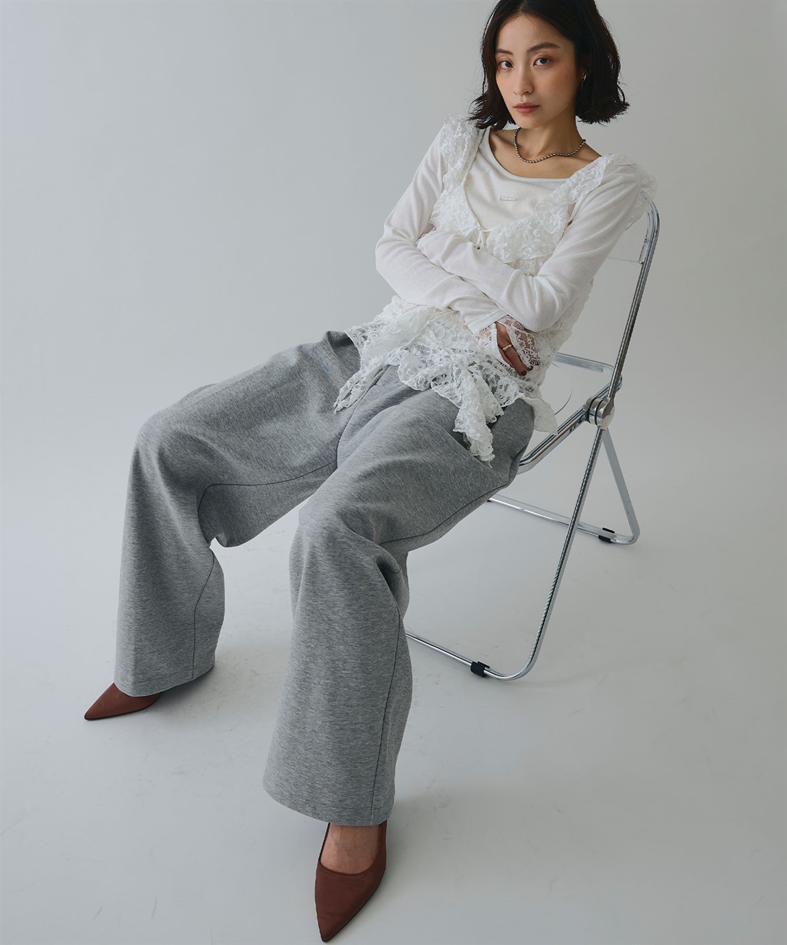 ELLEgirl ツータックスウェットパンツ_sub_10