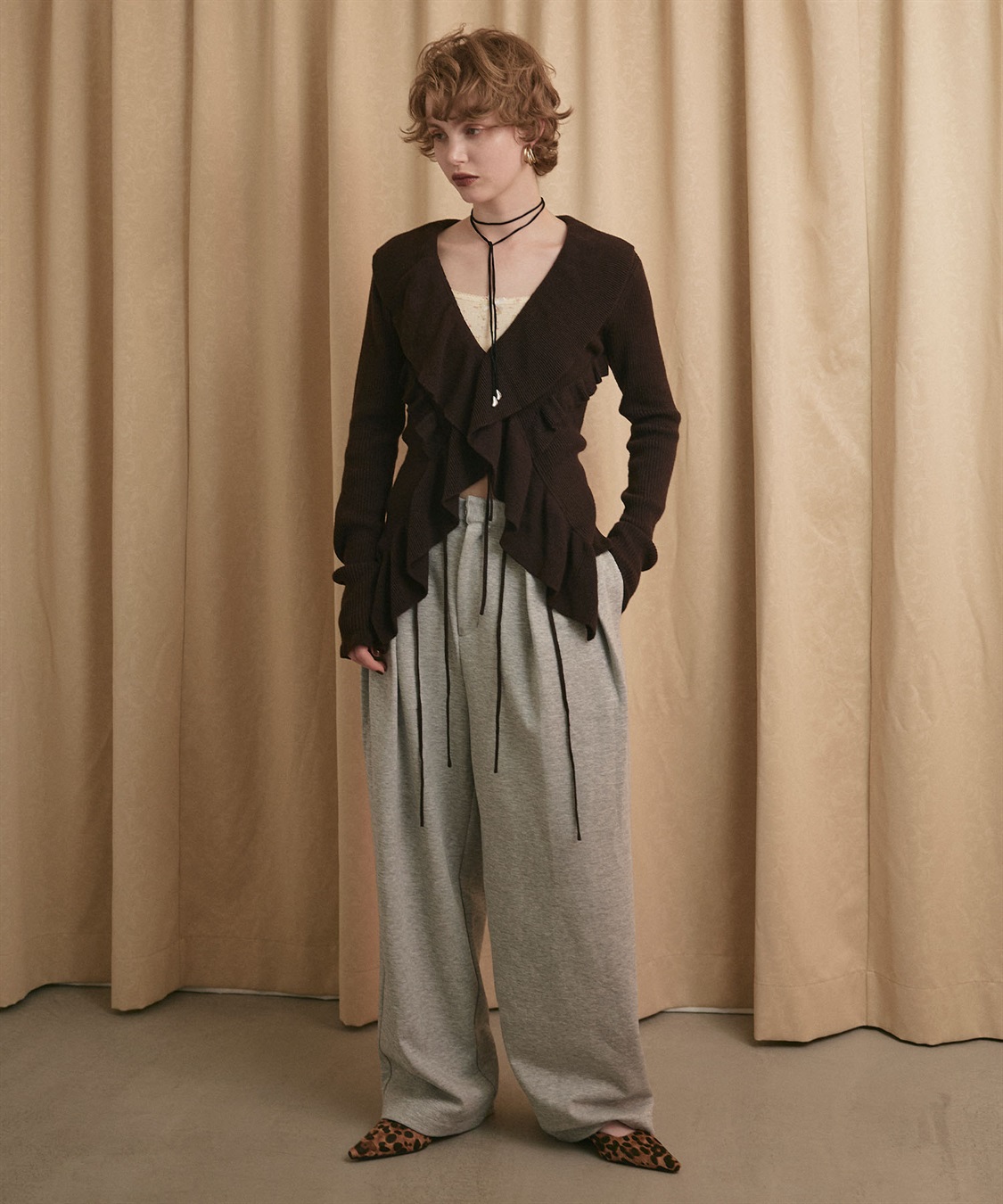 ELLEgirl ツータックスウェットパンツ_sub_11