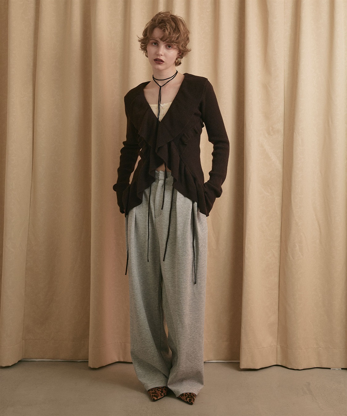 ELLEgirl ツータックスウェットパンツ_sub_12