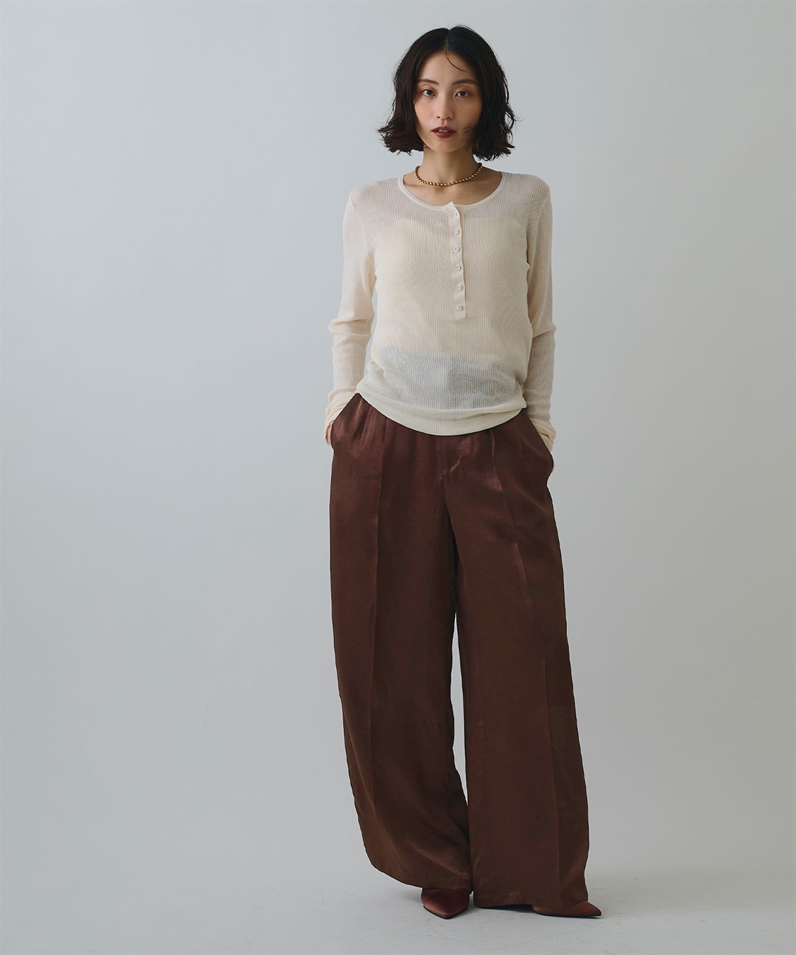 ELLEgirl サテンワイドスラックス_sub_16