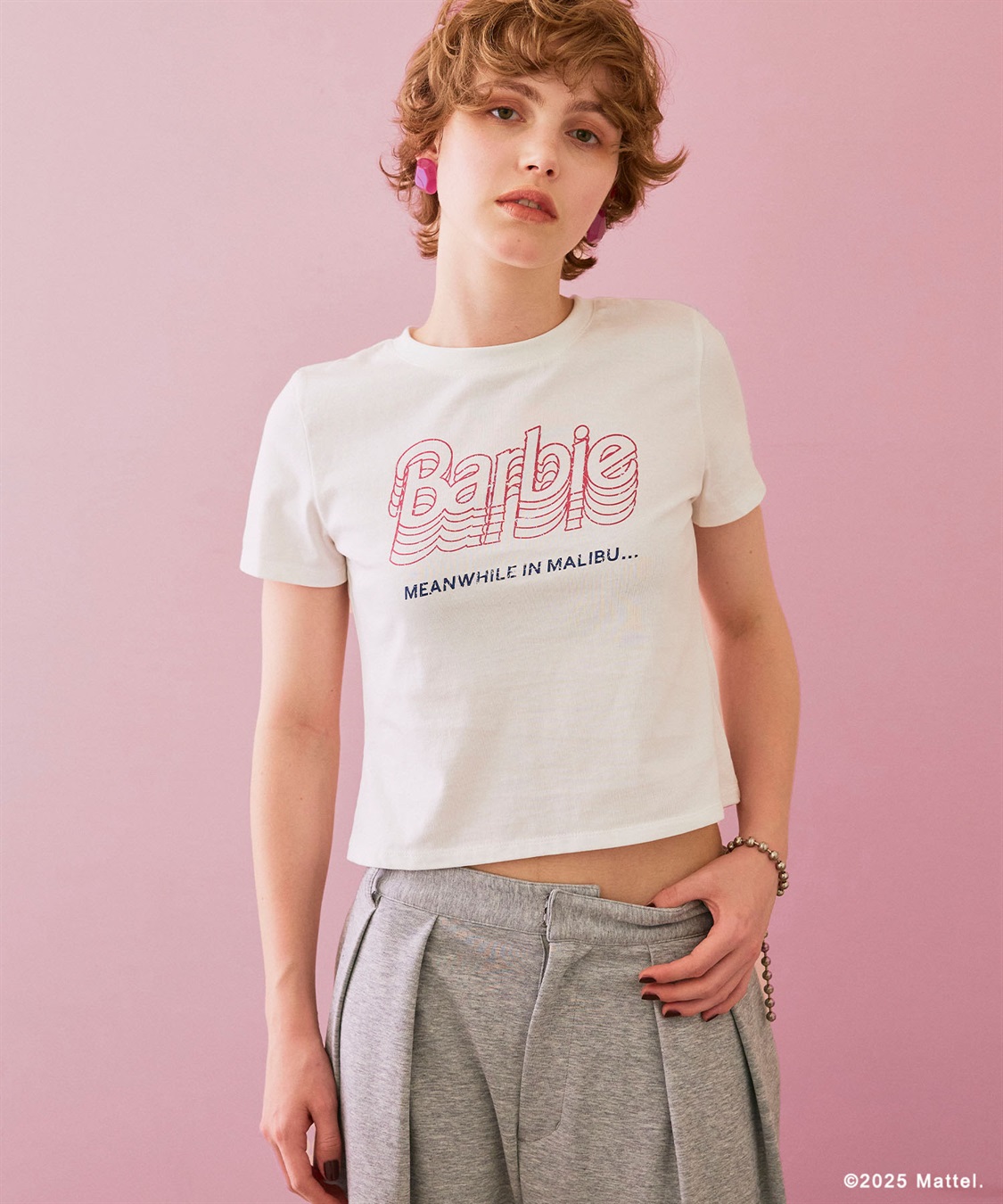 ELLEgirl 《Barbie×ELLEgirl》 コンパクトTシャツ_sub_3