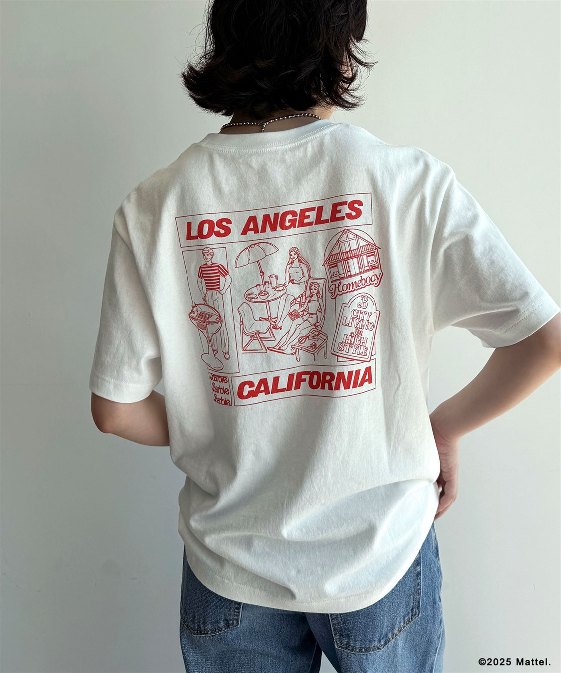 ELLEgirl 《Barbie×ELLEgirl》 バックロゴTシャツ_sub_1